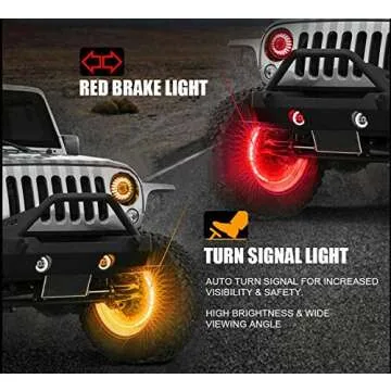 Forten Kingdom Dream Chasing Color 17 Inch Wheel Rim Light for Truck Car Tire Wheel Ring Double Rows LED Illuminated Lights Kit (Fits 21-28" Tire Wheels)