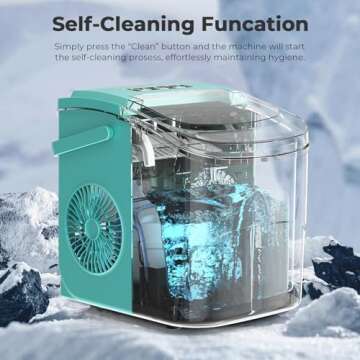 Antarctic Star Countertop Ice Maker - Fast, Portable, Efficient