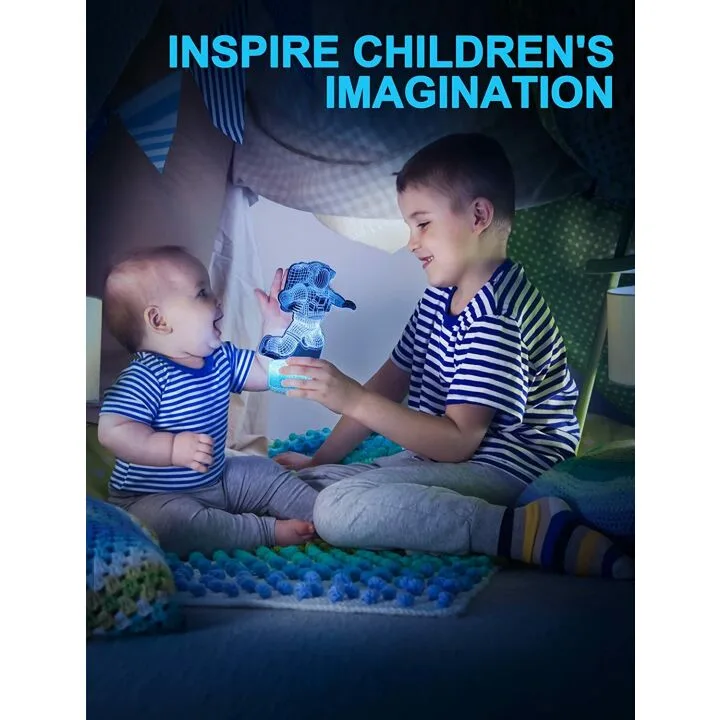 Astronaut 3D Night Light - Color Changing Lamp for Kids