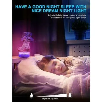 Astronaut 3D Night Light - Color Changing Lamp for Kids