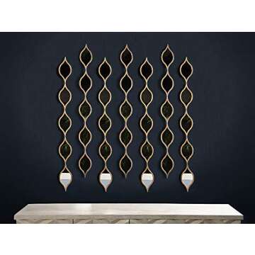 IMAX Ophelia Five Teardrops Wall Mirror