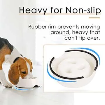 SUPERDESIGN Slow Feeder Dog Bowl for Healthy Eating