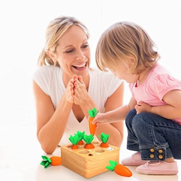 Montessori Wooden Carrot Sorting Toy for Toddlers