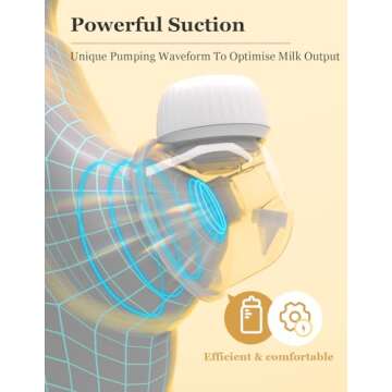 BIOBOO Hug Spa-Level Breast Pump Hands Free, Including Replacement Accessories, Hands Free Breast Pump, Double-Sealed Flower Flange - 24mm, 2 Pack