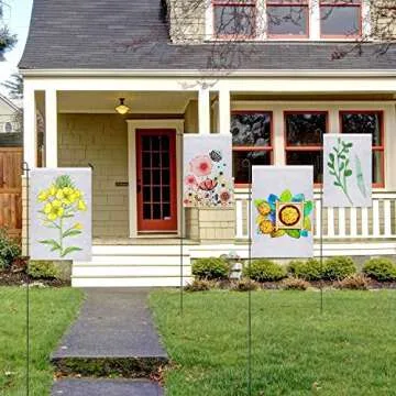 OrangeTag Sublimation 10Pcs Garden Flags for Custom Events