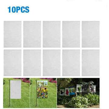 OrangeTag Sublimation 10Pcs Garden Flags for Custom Events