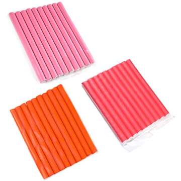 Soft Foam Hair Curlers - Heatless Curls in 30 Pcs