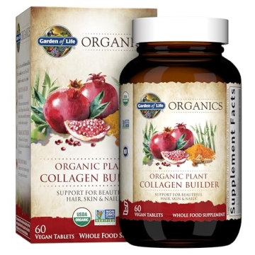 Garden of Life Organics Vegan Collagen Builder - Organic Plant Collagen Beauty Booster - Silica & Bi...