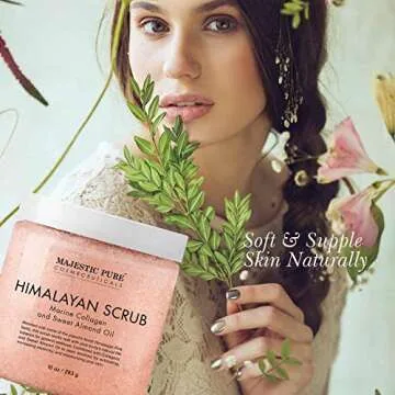 Majestic Pure Himalayan Salt Body Scrub with Collagen