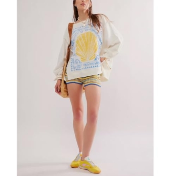 Amiblvowa Stylish Graphic Oversized Sweatshirt for Women