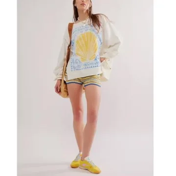 Amiblvowa Stylish Graphic Oversized Sweatshirt for Women