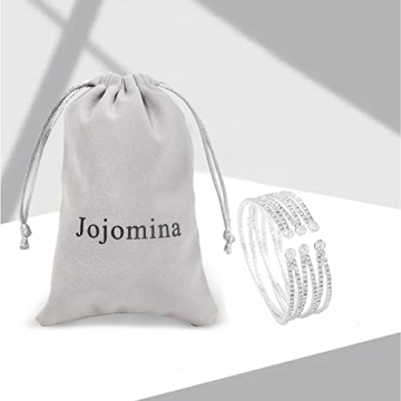 Sparkling Multilayer Rhinestone Cuff Bracelet for Women