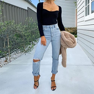 EXLURA Women Classic Black Sweater - Cozy & Stylish Fit