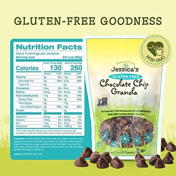 Jessica’s Gluten-Free Chocolate Chip Granola - 3 Pack