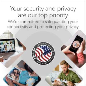 NETGEAR Orbi Whole Home Tri-band WiFi 6 Mesh Network System (RBK852) – Router With 1 Satellite Extender -Security Features - Coverage Up to 5,000 sq. ft., 100 Devices - AX6000 (Up to 6Gbps)