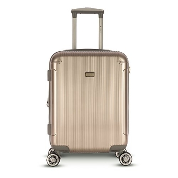 Gabbiano Genova 3-piece Hardside Spinner Set in Champagne