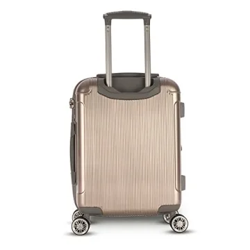 Gabbiano Genova 3-piece Hardside Spinner Set in Champagne