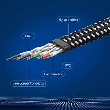 Danyee Cat 8 Ethernet Cable - High Speed Durable Connection