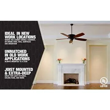 Southwire MSBFAN Smart Fixture Box for Easy Installations