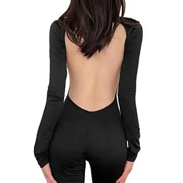 NUFIWI Elegant Backless Jumpsuit for Chic Occasions