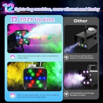 Fog Machine with Lights for Halloween Party Effects
