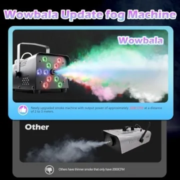 Fog Machine with Lights for Halloween Party Effects