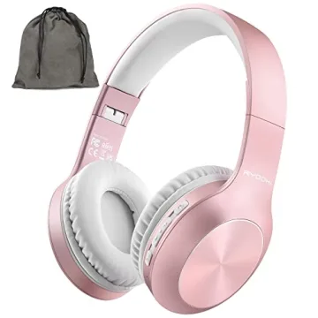 Rydohi Bluetooth Headphones Over Ear, 68H Playtime and 3 EQ Music Modes Wireless Headphones with Mic...