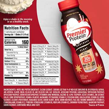 Premier Protein Shake Root Beer Float 30g Protein Low Sugar