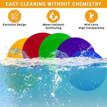 Ace Creations 9 Inch Poly Vinyl Spot Markers – Training Drills with School Gyms, Sports Teams, Track and Field, Basketball, Football, Soccer, Baseball, Gymnastics, Preschool, Kindergarten – Set of 6