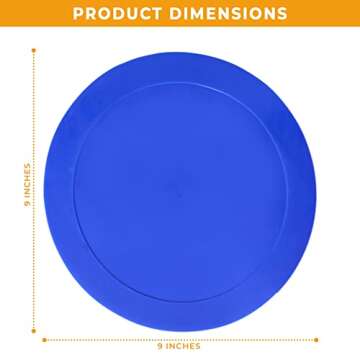 Ace Creations 9 Inch Poly Vinyl Spot Markers – Training Drills with School Gyms, Sports Teams, Track and Field, Basketball, Football, Soccer, Baseball, Gymnastics, Preschool, Kindergarten – Set of 6