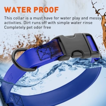 Dogline Waterproof Collar with Quick Release for All Dogs