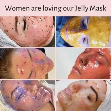 Hydrating Jelly Face Masks Set with Jade Roller