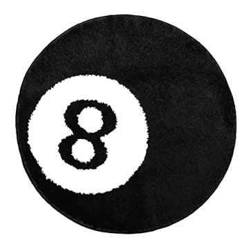 TURKUAZ LABEL 8 Ball Rug Stylish Fluffy Hypebeast Decor