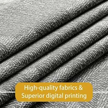 OVZME Gery Blackout Curtains - Complete Light Blocking Design