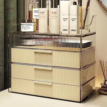 DASITON Large Capacity Makeup Organizer with Drawer
