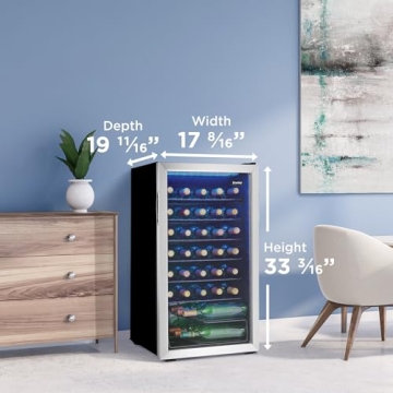 Danby Wine Cooler 36 Bottles Stylish Compact Design