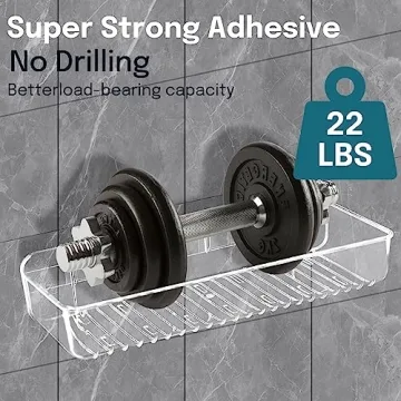 Stylish Jogori Acrylic Shower Shelves for Any Bathroom