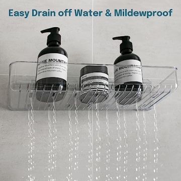 Stylish Jogori Acrylic Shower Shelves for Any Bathroom