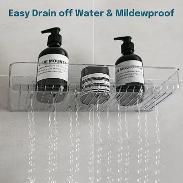 Stylish Jogori Acrylic Shower Shelves for Any Bathroom