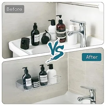 Stylish Jogori Acrylic Shower Shelves for Any Bathroom