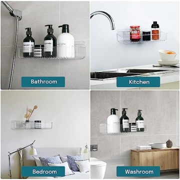 Stylish Jogori Acrylic Shower Shelves for Any Bathroom