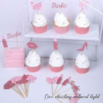 Rsstarxi Princess Cupcake Toppers for All Celebrations