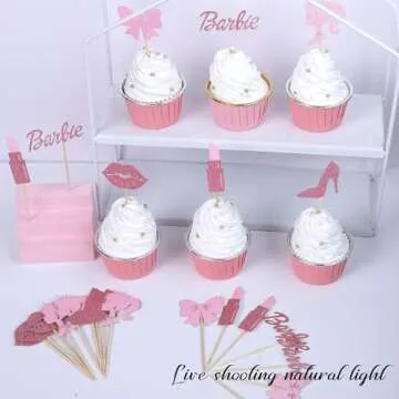 Rsstarxi Princess Cupcake Toppers for All Celebrations