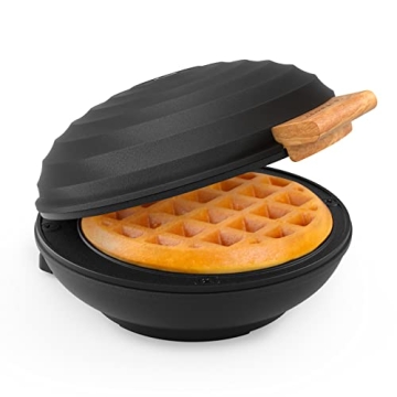 CROWNFUL 4 Inch Mini Waffle Maker - Compact and Stylish