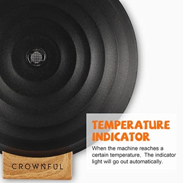 CROWNFUL 4 Inch Mini Waffle Maker - Compact and Stylish