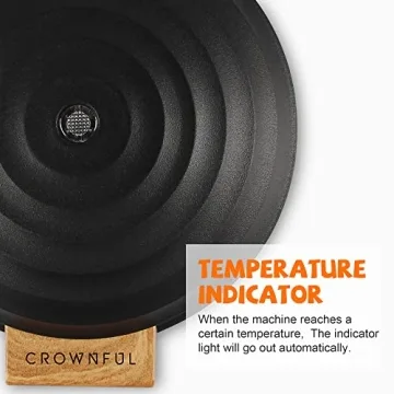 CROWNFUL 4 Inch Mini Waffle Maker - Compact and Stylish