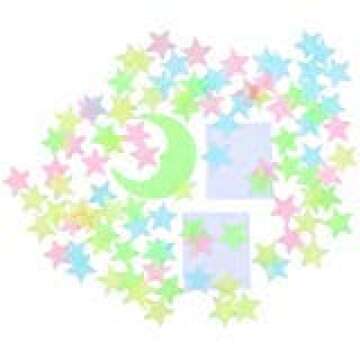 Glow in The Dark 3D Stars for Kids Bedroom – 200pcs