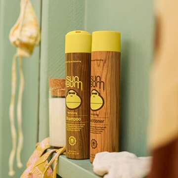 Sun Bum Revitalizing Shampoo | Vegan and Cruelty Free Hydrating, Moisturizing and Shine Enhancing Hair Wash | 10 oz