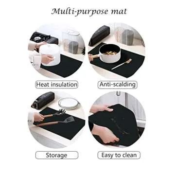 2MM Thick Silicone Kitchen Mats - Durable & Versatile