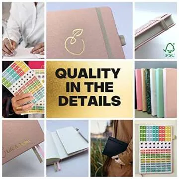 Life & Apples Growth Planner - Daily Goal Planner with Hourly Agenda - Day Planner for Goal Setting,...